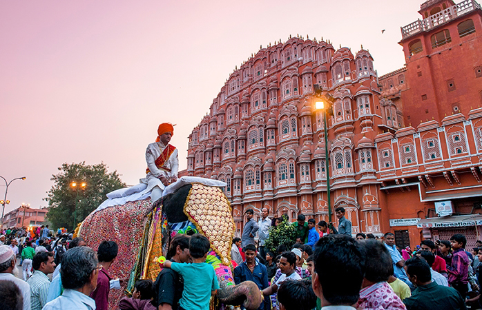 Renkli semtler- Jaipur, Hindistan.