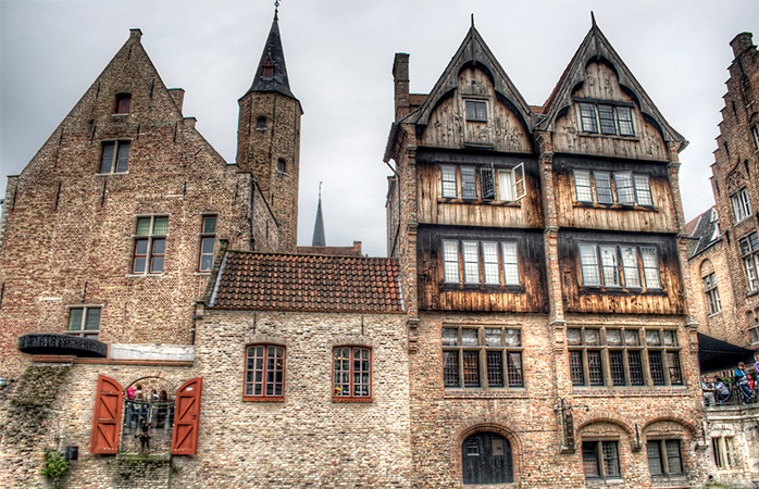 Belçika, Bruges’teki Relais Bourgondisch Cruyce’un dışarıdan görünümü