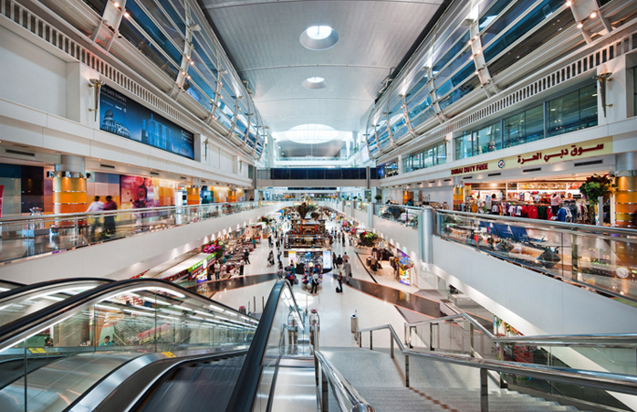 Terminal 1'de alışveriş keyfi. © Dubai Uluslararası Havalimanı