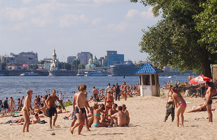 Şehir plajları, Kiev