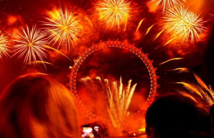 2014’te Londra’daki yılbaşı gecesi