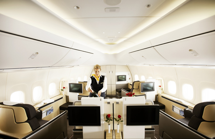  Millerini kullanarak first class deneyimini tat – uçakla seyahat bir daha eskisi gibi olmayacak © Gerhard Linnekogel, Lufthansa