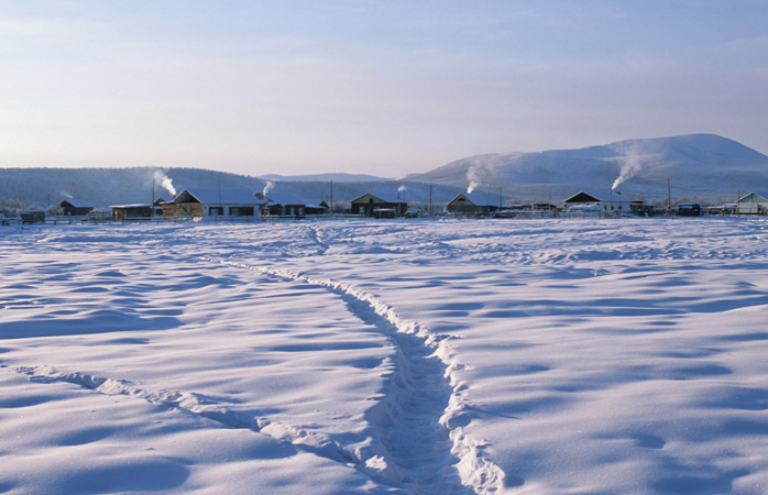 Dünyanın en ücra yerleri- Ocak ayında soğuk Oymyakon manzarası