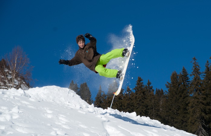Kayak tatili- Snowboard özellikle genç kesimin tercihi