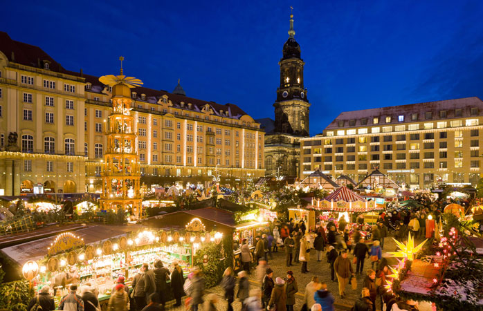 Noel pazarları- Dresden’deki Striezelmarkt, Almanya’nın en eski Noel pazarıdır