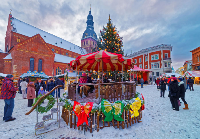 Noel pazarları- Riga’nın Noel pazarı bir UNESCO Dünya Mirası Alanında yer alıyor