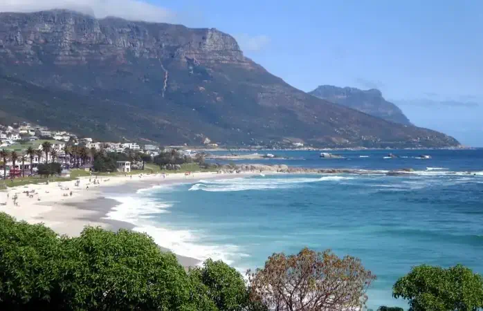 Camps Bay near Cape Town is South Africa's trendiest seaside resort.
